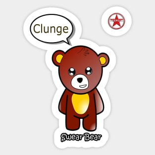 Geek Girl - SwearBear - Clunge Sticker